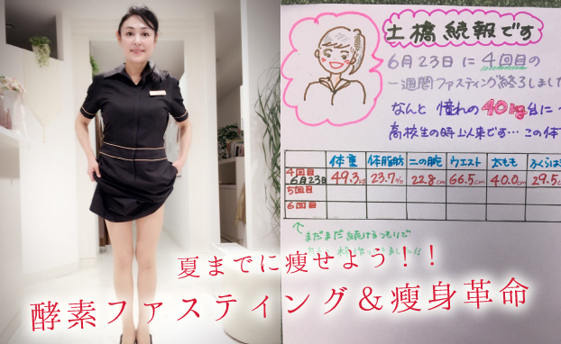 夏までに痩せよう!!酵素ファスティング&瘦身革命☆彡